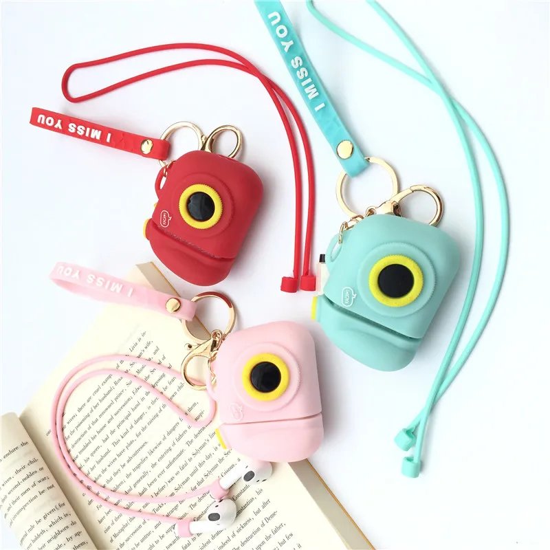 Милый силиконовый чехол для наушников с Bluetooth и карамельными цветами девочек