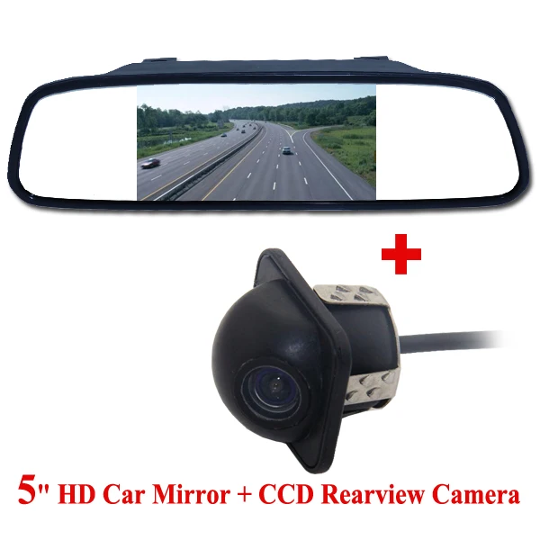 Автомобильная камера заднего вида CCD 2 в 1 парковочная запасная для всех