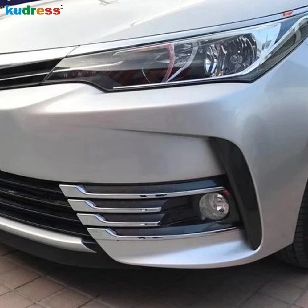 Для Toyota Corolla 2017 2018 Facelift хромированный передний противотуманный бампер свет