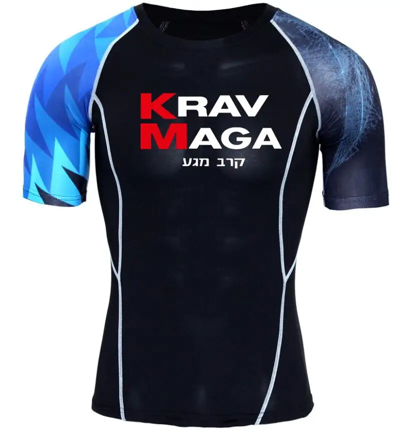 Мужские футболки s Israel krav Maga компрессионные 3D подростковые Трикотажные изделия с