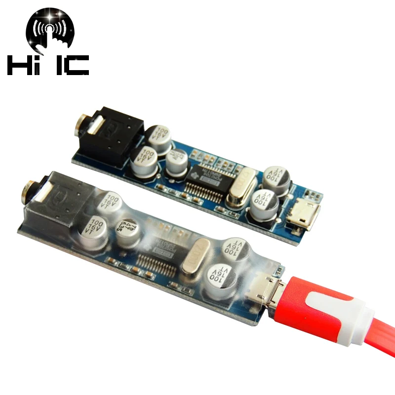 HIFI аудио PCM2704 MINI DAC декодер USB внешняя карта MICRO для Мобильный