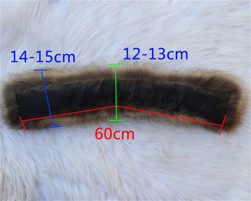 Женский шарф теплый подарок воротники из меха енота для куртки шарфы женские