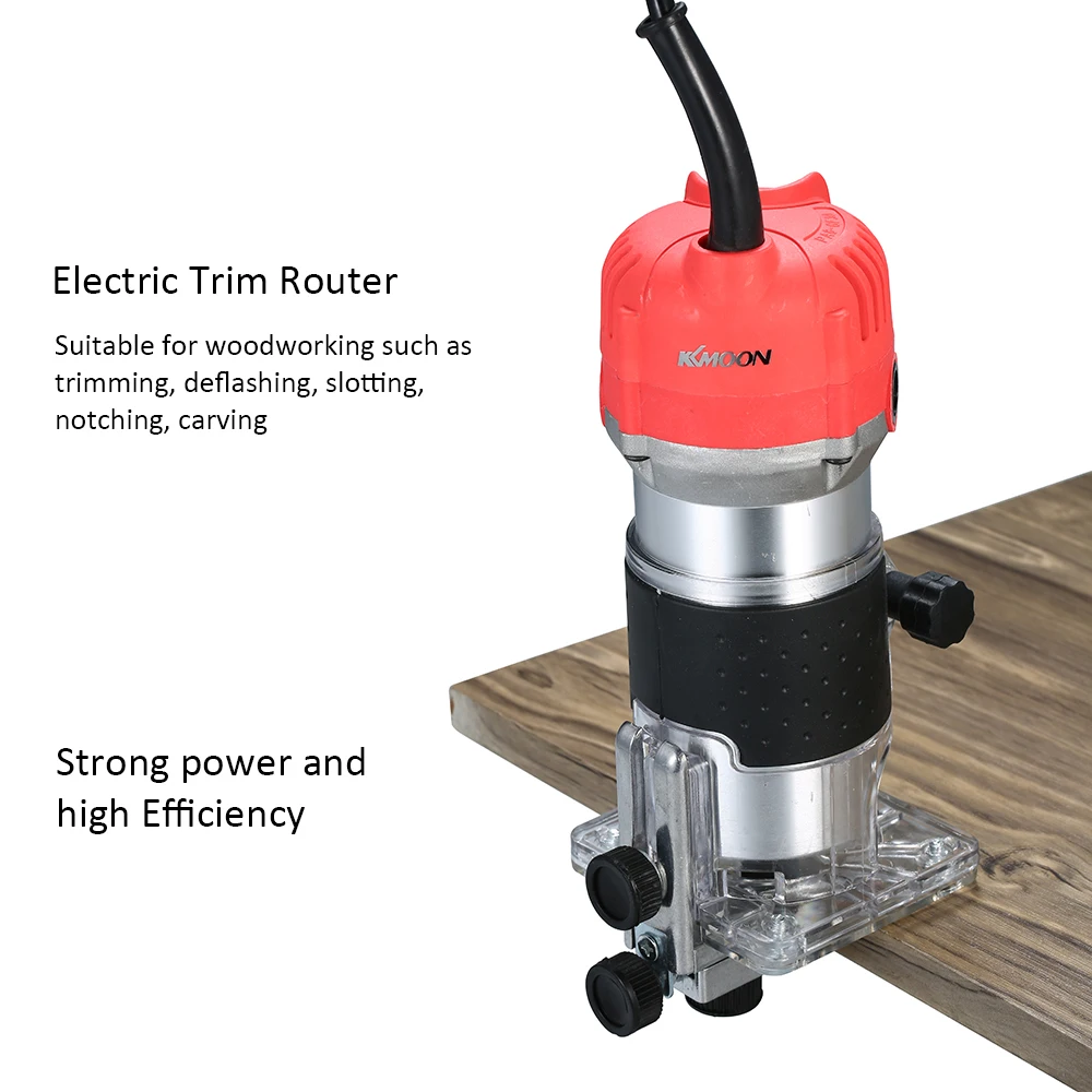 

220V 800W Electric Trimmer Handheld Laminate Edge Trimmer Collet Wood Router Woodworking Milling Engraving Slotting Machine
