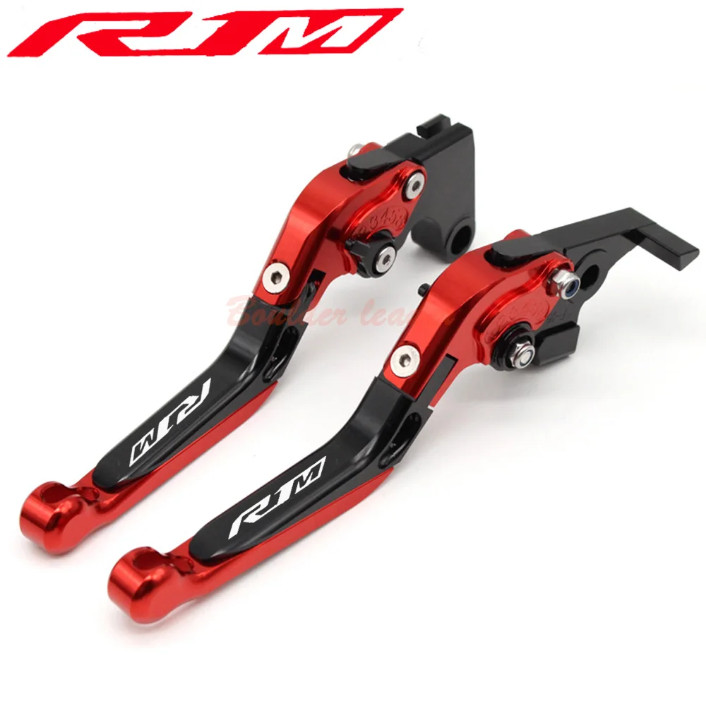 Логотип (R1M) di Titanio CNC Allungabili piegevoli Moto Leve Freno Frizione для Yamaha YZF R1/R1M/R1S 2015 2016 2017|leve freno