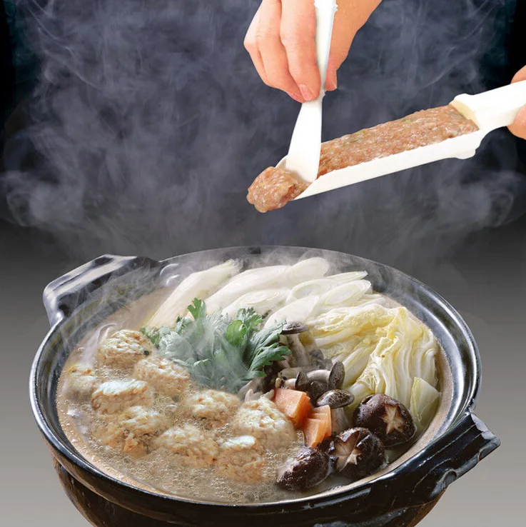 1 Набор устройство для приготовления мясных шариков пищевого пластика Удобная форма для мясных шариков домашняя самодельная Полезная игрушка для фрикадельков набор для рыбных мячей