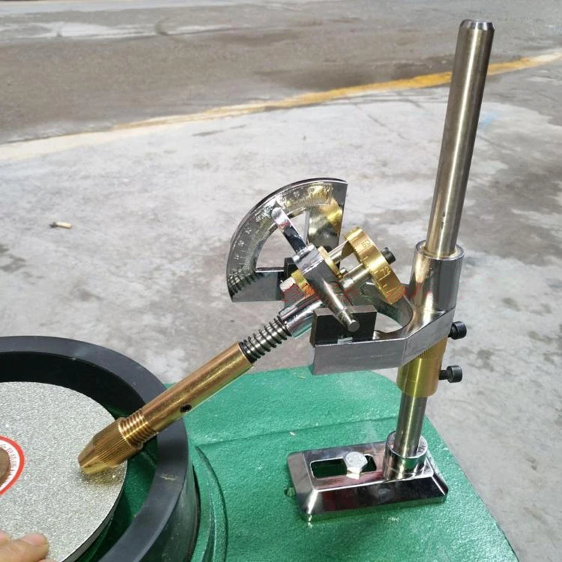gem Faceting Machine Grinding Faceted manipulator jewels playing angle flat mill polishing stone angles 96 index wheels handle |