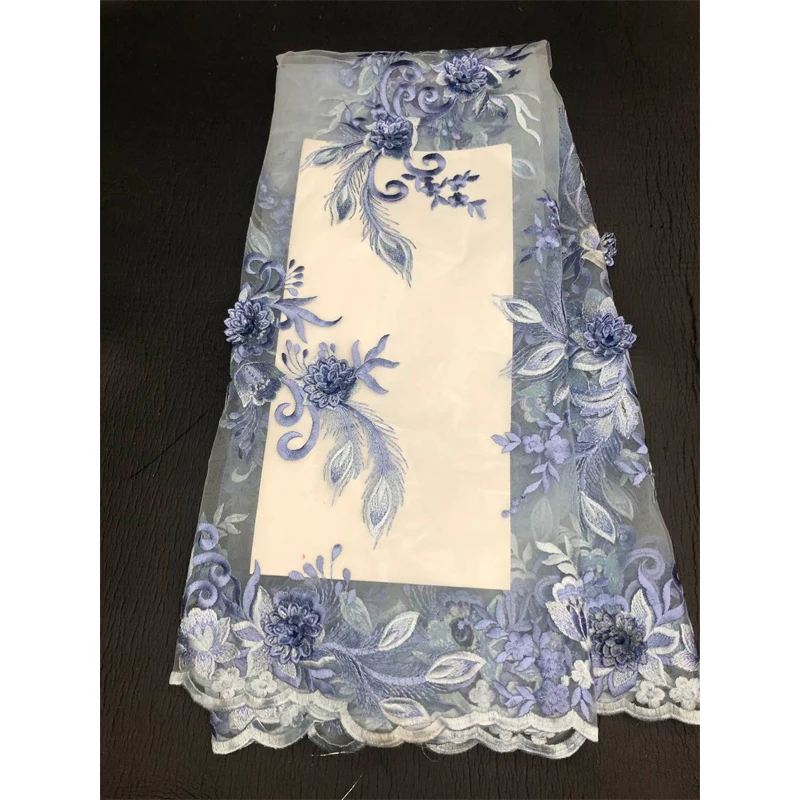 2019 Новый 3D кружевной ткани в африканском стиле тюль кружева Высокое качество