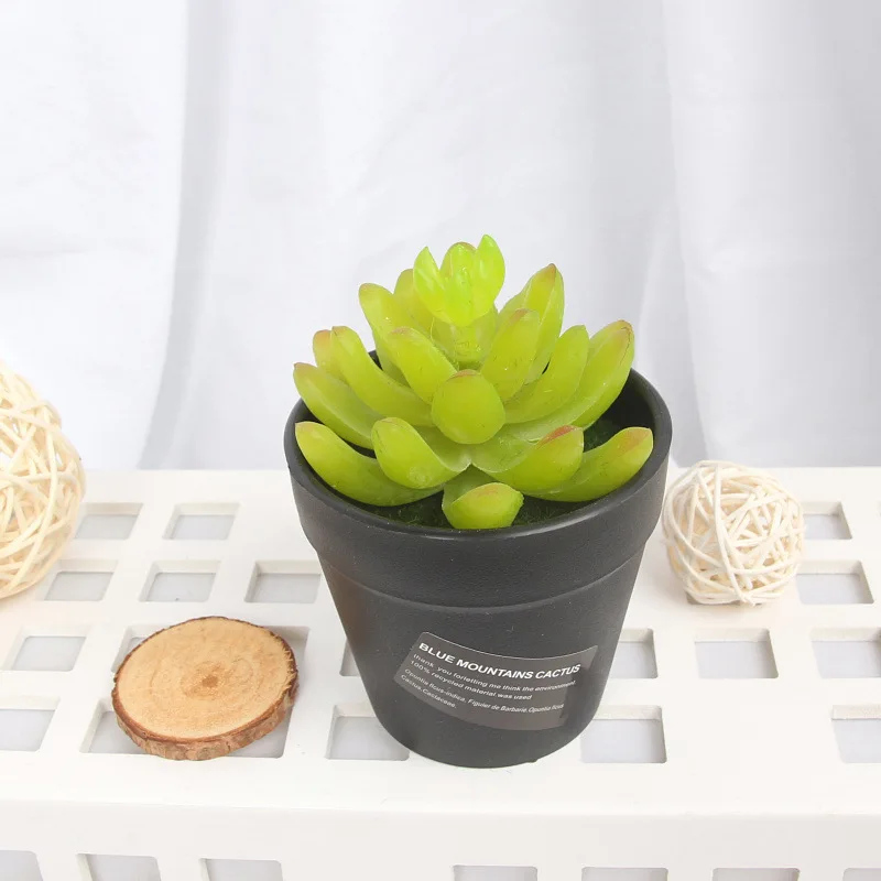 Zinmol Simulation пень горшки искусственные суккуленты растений пластиковые цветы с