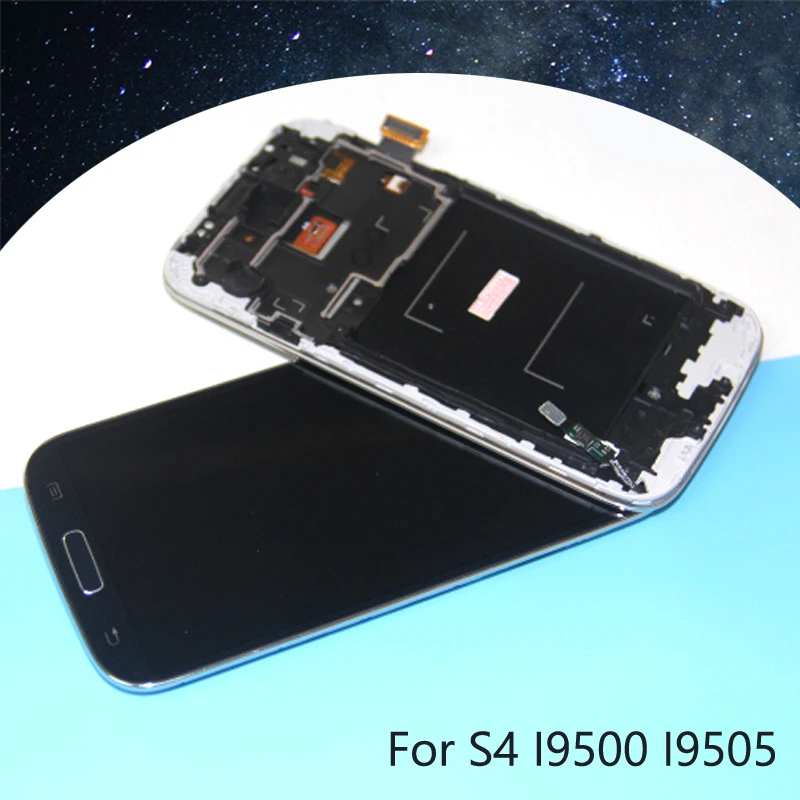 ЖК-экран для samsung galaxy s4 LCD GT-i9500 i9505 ЖК-дисплей сенсорный экран с дигитайзером в