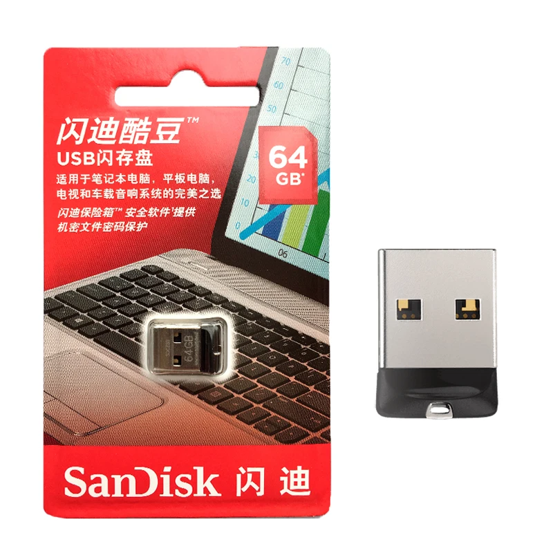 Sandisk USB флэш-накопитель шифрование Мини авто USB флешка 16 ГБ 32 ГБ 64 Гб карта памяти флешки поддержка официальной проверки