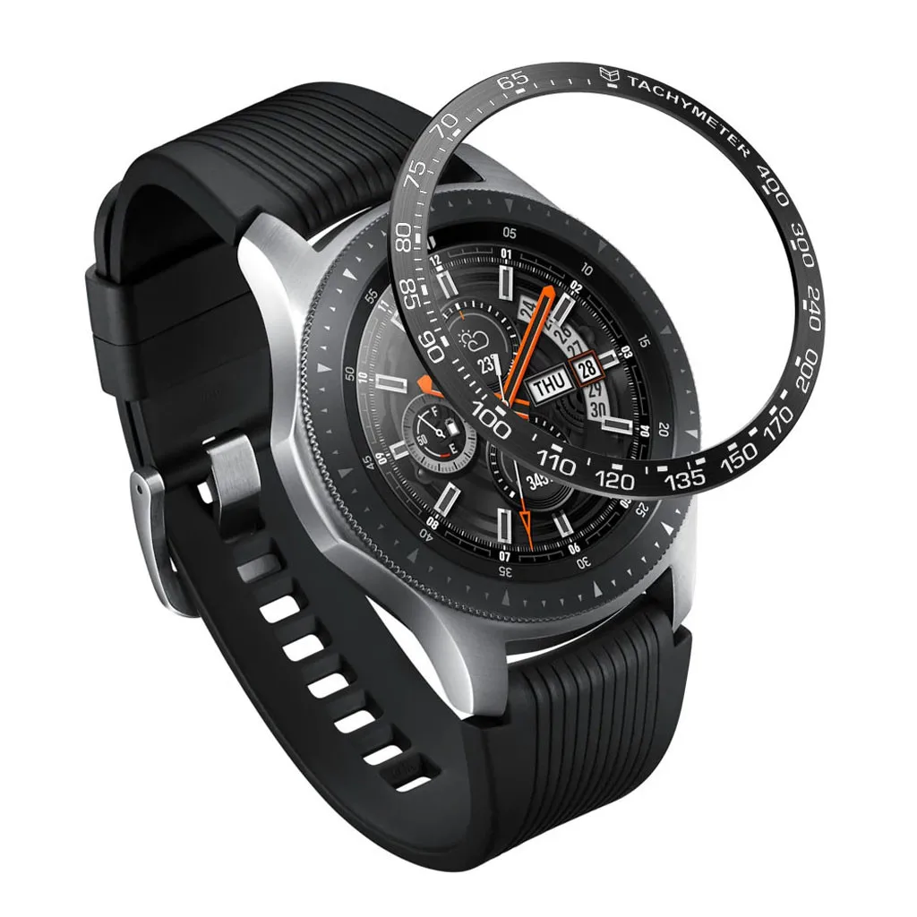 Модные часы Popupar Аксессуары для samsung Galaxy Watch 46 мм, драгоценный камень кольцо клеющаяся крышка против царапин металлический корпус украшения