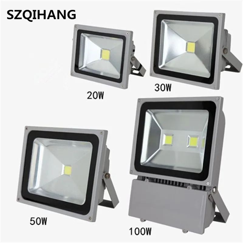 

LED flood light 20W 30W 50W 70W 100W 150W AC85-265V waterproof IP68 Floodlight Spotlight Outdoor Lighting