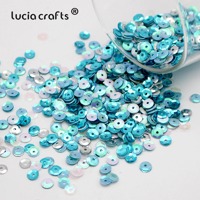 Lucia Crafts 20 г/лот 5 мм пайетки россыпью для шитья своими руками блестки одежды платья