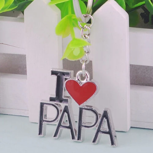 1 шт я люблю папу креативный брелок из металла милый семейный День отца |