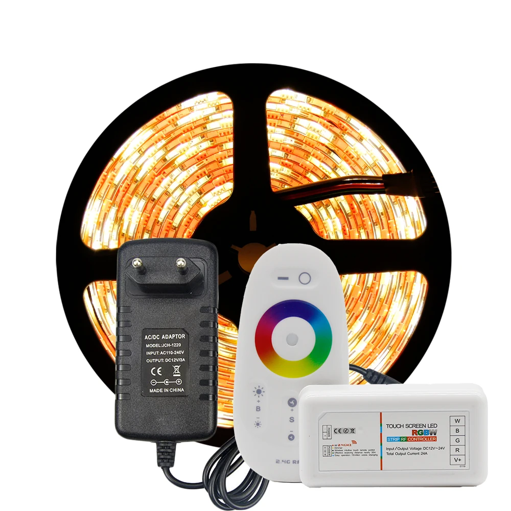Комплект светодиодных лент с источником питания DC12V SMD 5050 5 м 300 светодиодов RGB 60