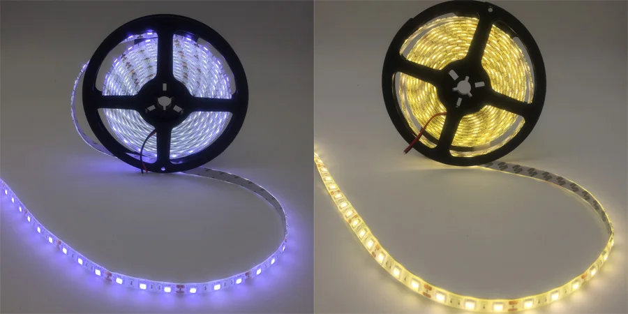 Светодиодные ленты 5050 DC12V 60 Светодиодный s/m гибкий светодиодный светильник RGB/RGBW 5050 Светодиодные ленты 300 светодиодный s 5 м/лот