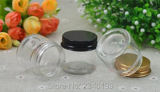 Банка пластиковая прозрачная для крема ухода за кожей 50 шт./Лот 20 г мл | Красота и