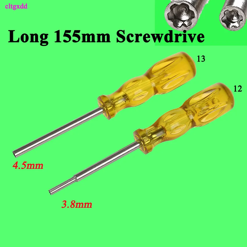 3.8mm 4.5mm Cltgxdd, желтая ручка, защитное бит, 3,8 мм+ 4,5 мм, шестигранная отвертка, 3,8 4,5, открытый инструмент, Gamebit для nintendo NGC SFC NES Gameboy - Цвет: 3.8mm 4.5mm
