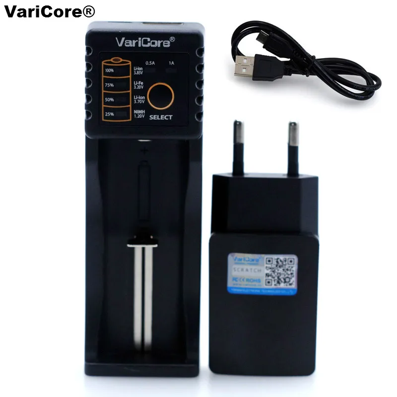 

VariCore V10 V20I AA AAA 18650 26650 18350 14500,10440 26500 Lithium 3.2V 1.2V 3.7V NiMH Battery 5V OUT Charger+5V 2A charger