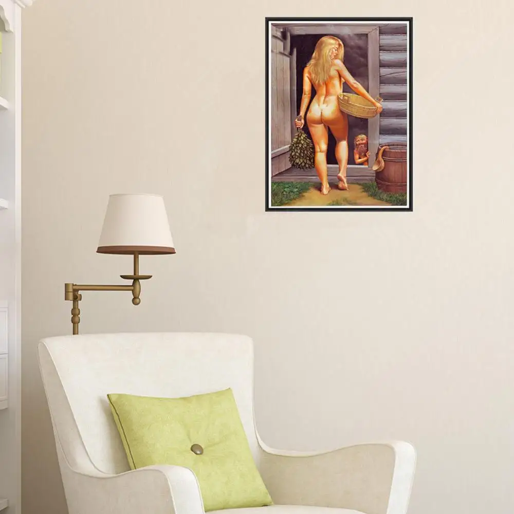 5D DIY Алмазная картина круглая дрель вышивка крестиком &quotженщина для купания&quot