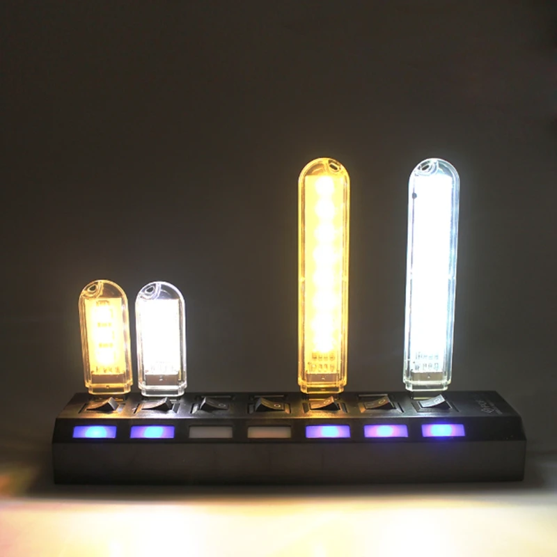 Мини светодиодный ночник 3/8Led DC5V USB лампа с гибким шлангом удлинитель провода
