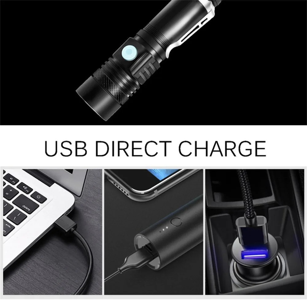 Портативный светодиодный фонарик многофункциональный фонарь водонепроницаемый