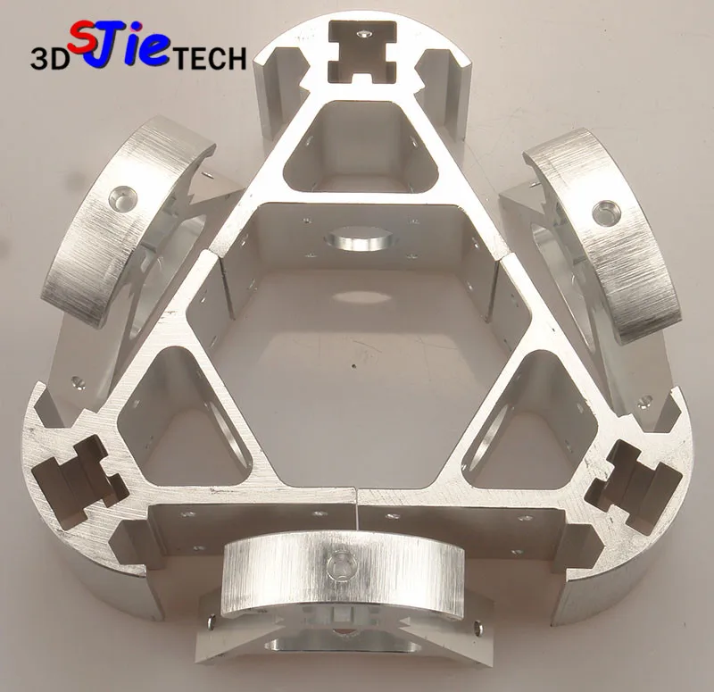 Perfil de Alumínio Todo o Metal Ângulo de Liga de Alumínio de Montagem Quadro para 2021 Reprap Kossel Canto Colorido Azul Laranja Ouro Vermelho Kit