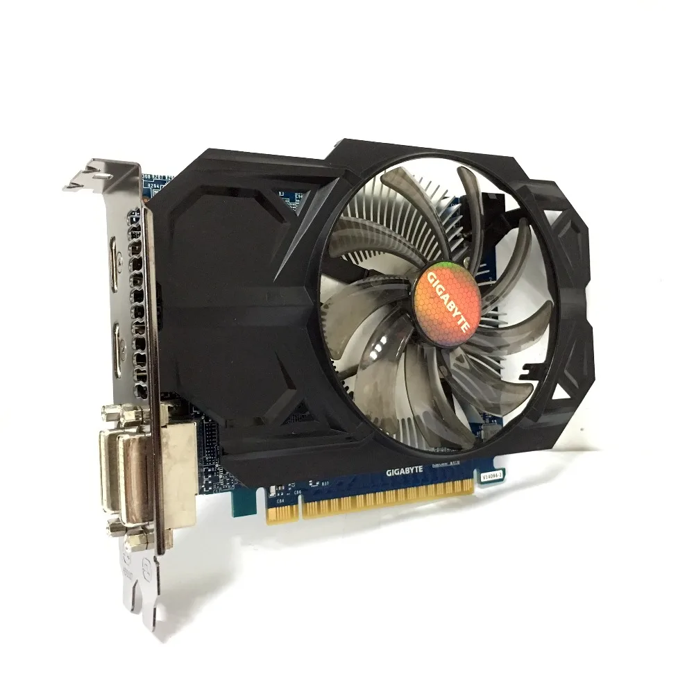 Gigabyte GTX750TI-2GB GTX 750TI 2GB 2G D5 DDR5 128 Bit PC настольные видеокарты компьютерные видеокарты