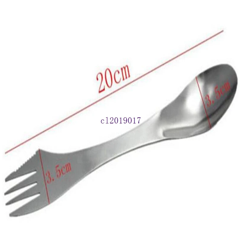 Вилка ложка spork 3 в 1 столовая посуда из нержавеющей стали столовые приборы комбо