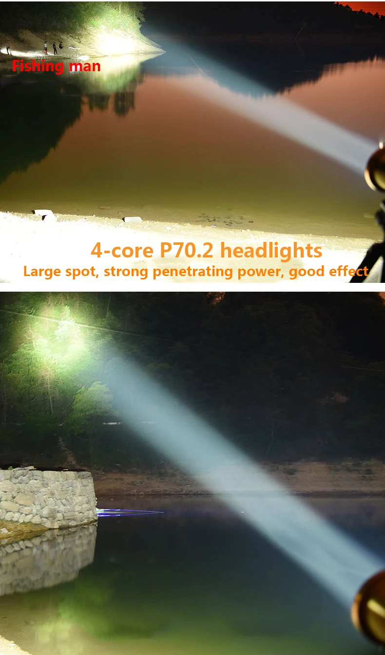 Cree xhp70.2 светодиодный налобный фонарь белый и желтый свет дополнительно Встроенный 12 литиевый аккумулятор Прямая зарядка светодиодный фонарик