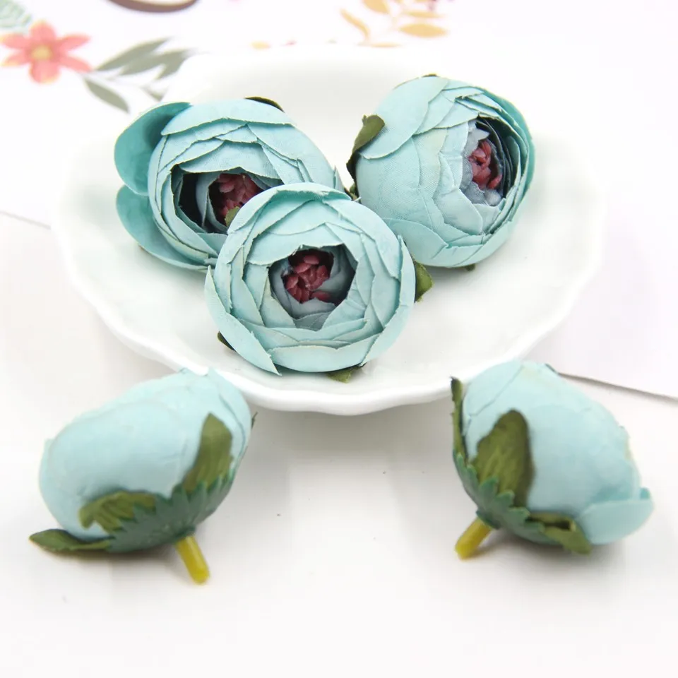 

Искусственные цветы шелковые, 10 шт.