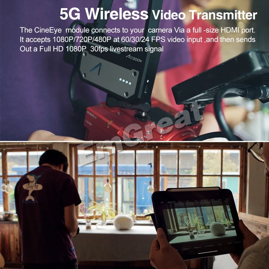 Accsoon CineEye 5G беспроводной видео передатчик передачи устройство для IOS iPhone iPad Andriod