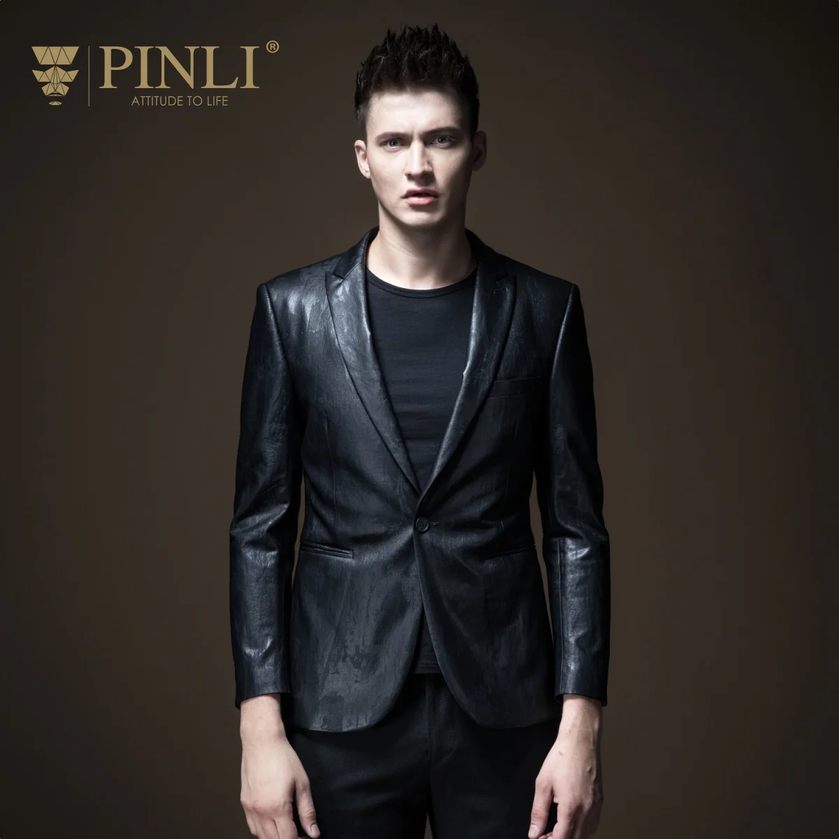 Блейзер Hombre Мужской Pinli Pin Li новый осенний мужской костюм однотонный пиджак в