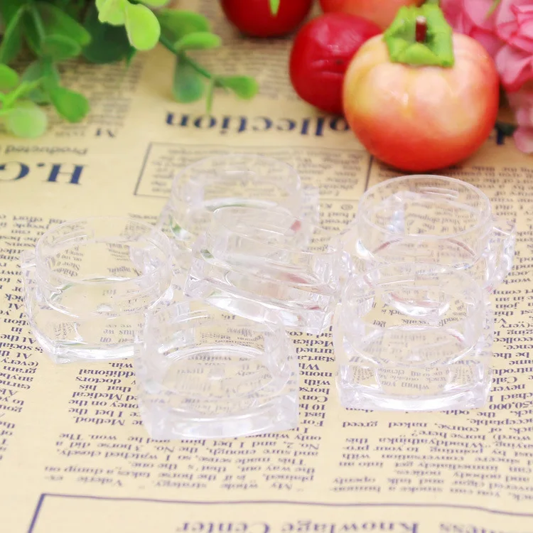 

50Pcs 3g/5g/10g/20g Transparent Empty Eye Cream Containers Jars Face Cream Storage Pot Makeup Sample Bottles For Travel