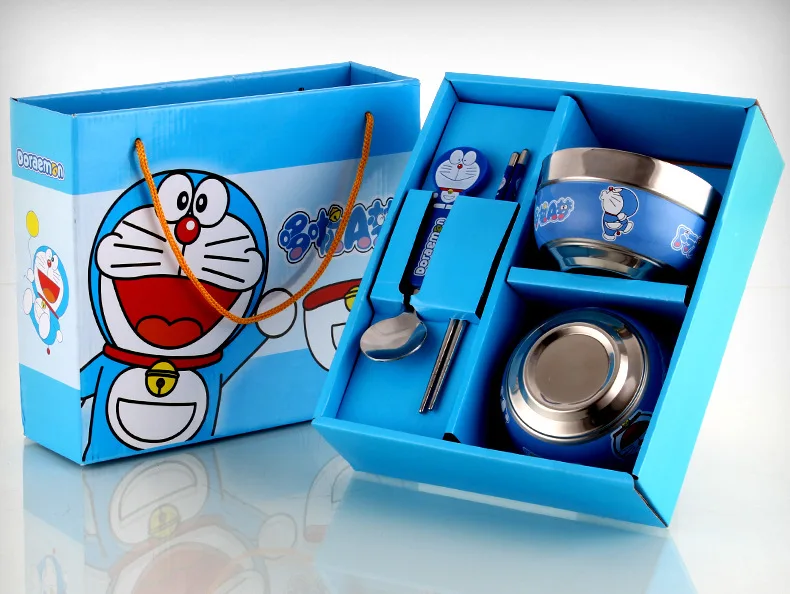 Посуда из нержавеющей стали Doraemon Hello Kitty чаша посуда Подарочная коробка