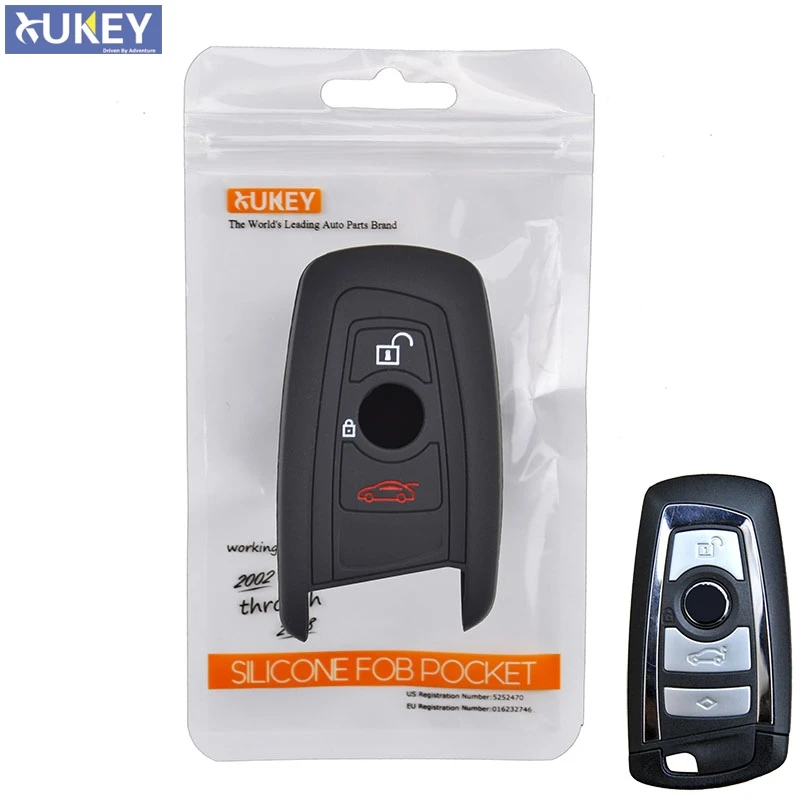 Силиконовый чехол с 3 кнопками для автомобильного ключа брелка BMW M1 M2 M3 F05 F10 F20 F30 335