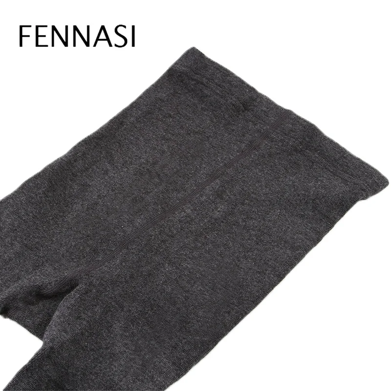 Женские плотные леггинсы FENNASI повседневные хлопковые теплые в полоску с высокой
