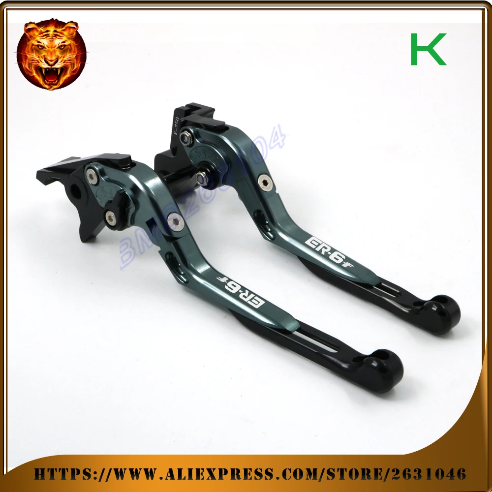 Для kawasaki ER 6f ER6f 2006 07 08 09 2014 2015 2016 с логотипом мотоцикла регулируемый складной