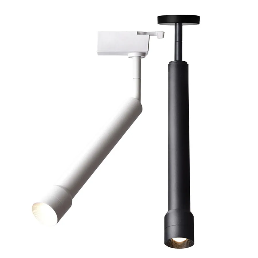 

Thrisdar 7W Zoom LED Track Spotlight With Cree Chips Nordic Led Downlight Restuarant Clothes Shop Long Tube Focusing Track Light