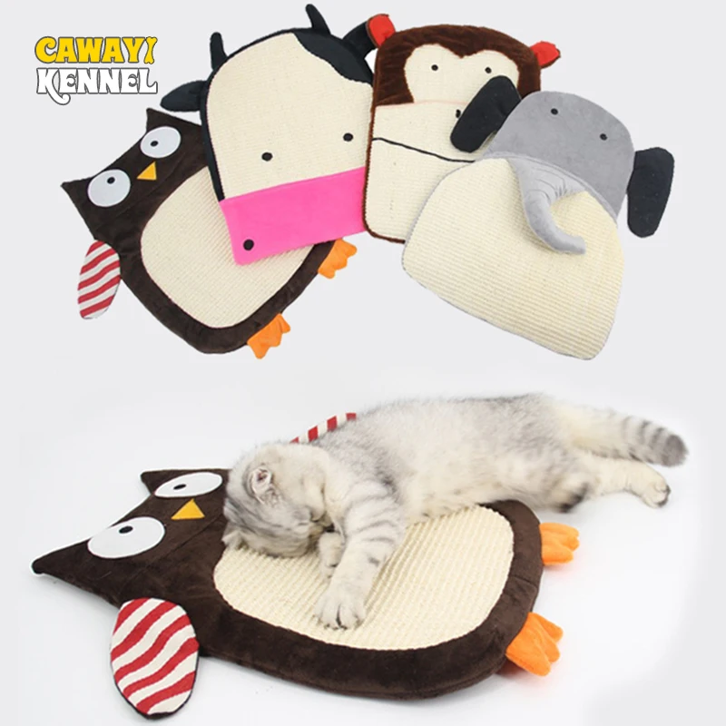 Милый скребок для кошек CAWAYI KENNEL сизалевая доска котенок коврик игрушки rascador gato