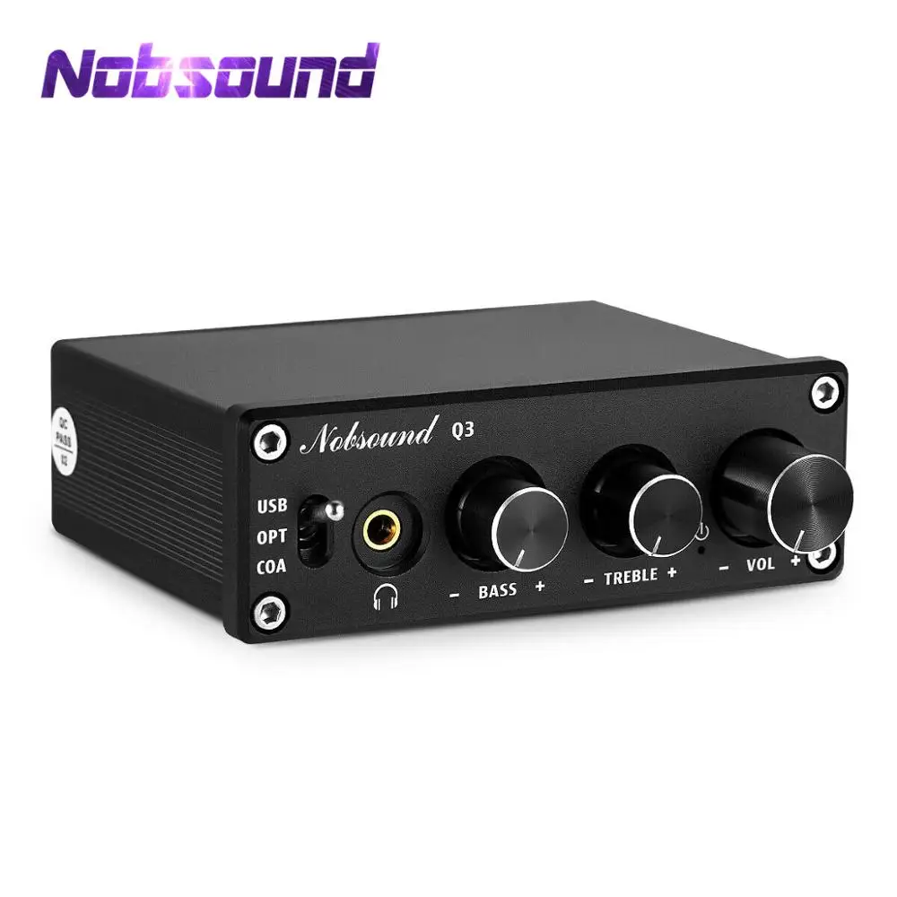 Nobsound HiFi USB DAC мини цифро аналоговый преобразователь Coax/Opt усилитель для наушников