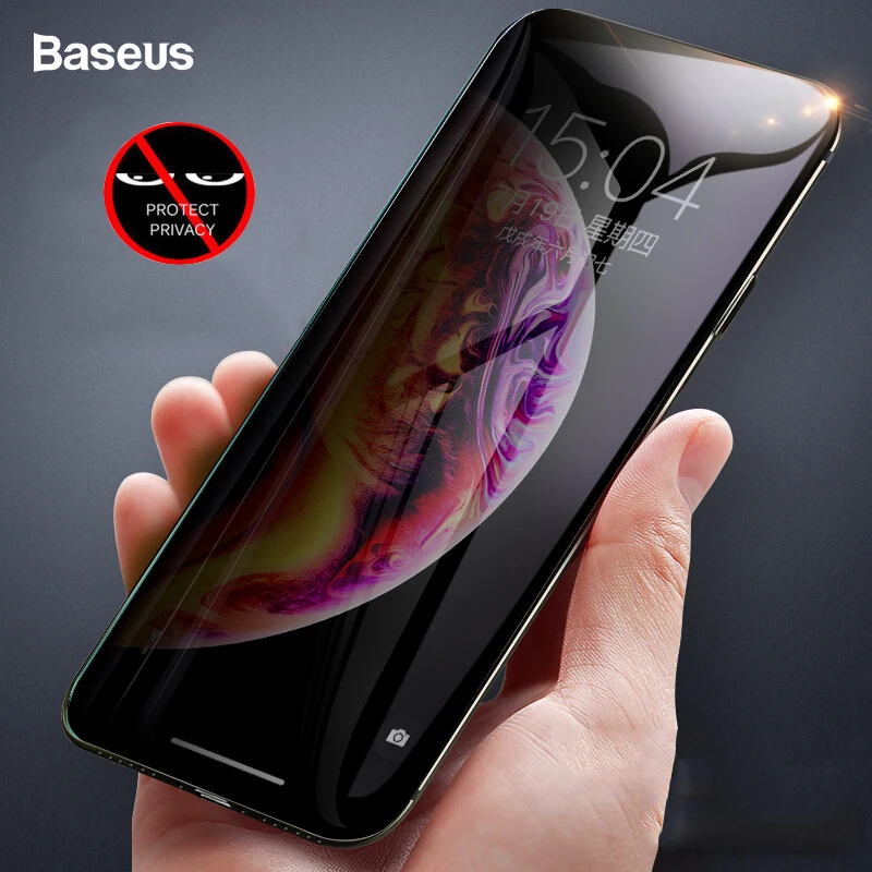 Baseus пленка для защиты конфиденциальности протектор экрана для iPhone Xs Max Xr X Анти-пип защитный чехол с закаленным стеклом для iPhone X S