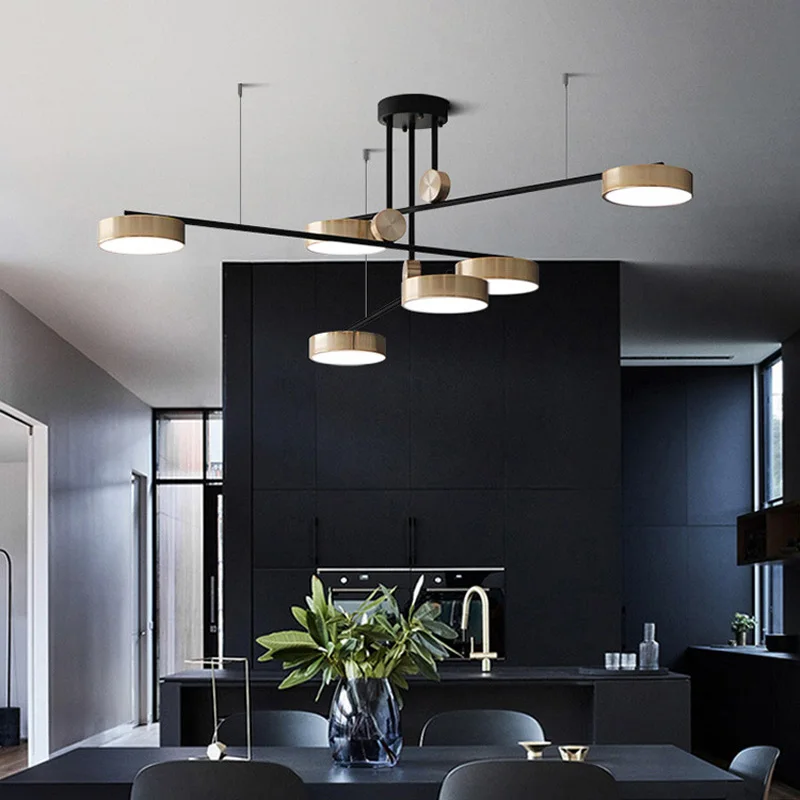 Современные Обеденные люстры светодиодные светильники для гостиной ресторана атмосферные подвесные лампы