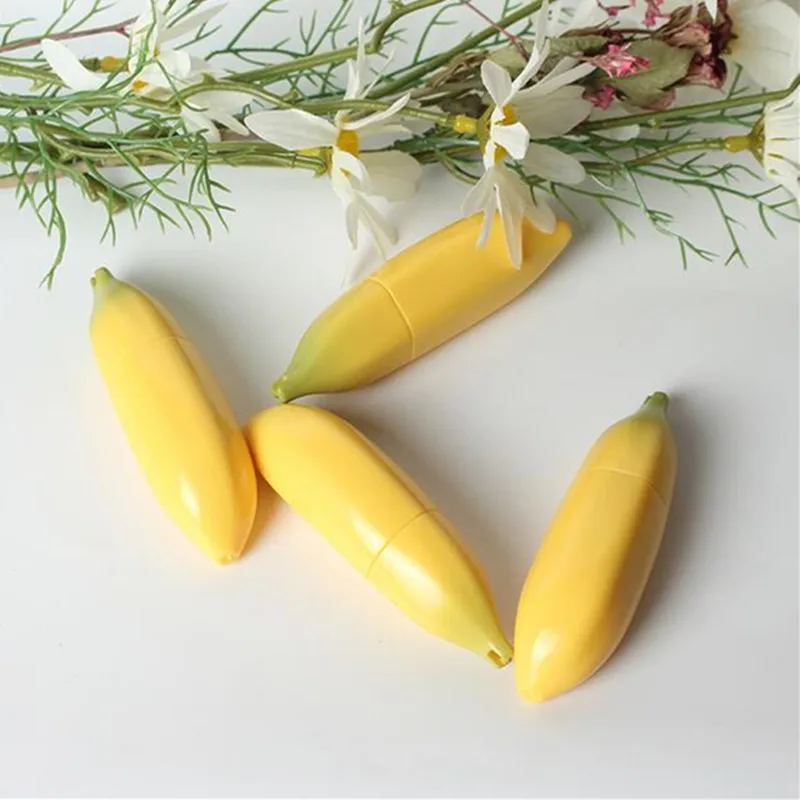 

10 Pcs/lot Banana Pattern Empty Lipstick Lip Balm Tube Container 12.1 Mm Creative Tubes lip balm containers