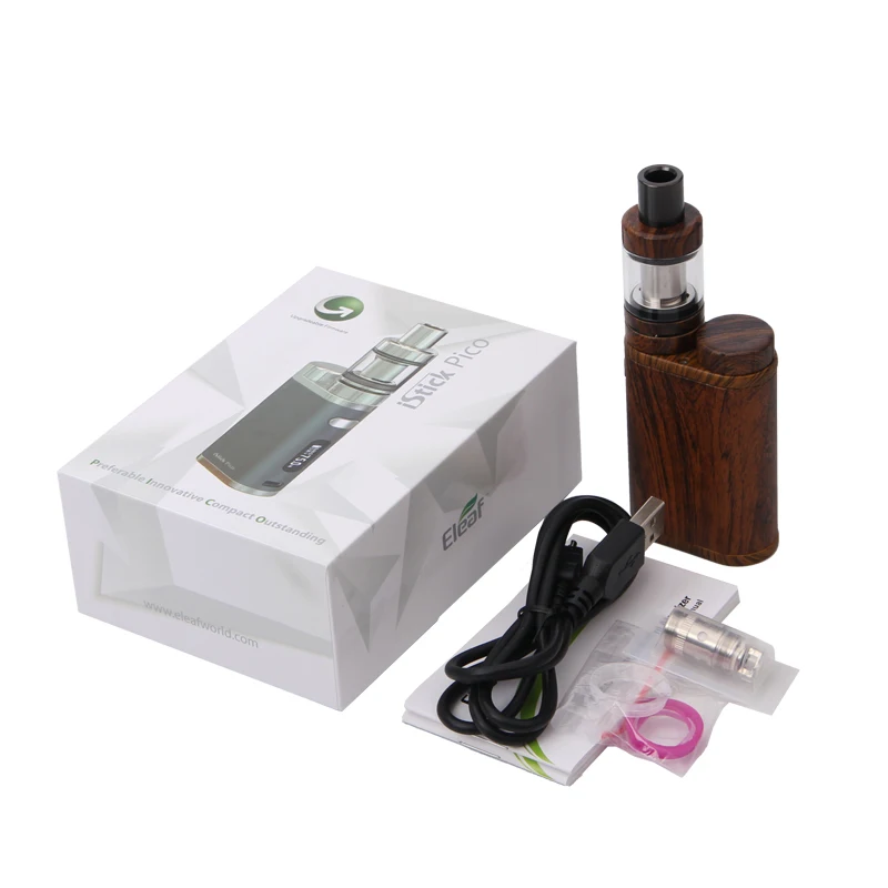 Новый стартовый набор Eleaf iStick Pico 75 Вт бокс-мод вейп wtih 2 мл Melo III 3 мини-бак