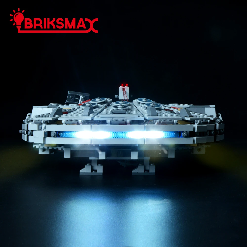 BriksMax светодиодный светильник ing Kit для Milleniumm Falconn строительные блоки модель светильник комплект совместим с 75105
