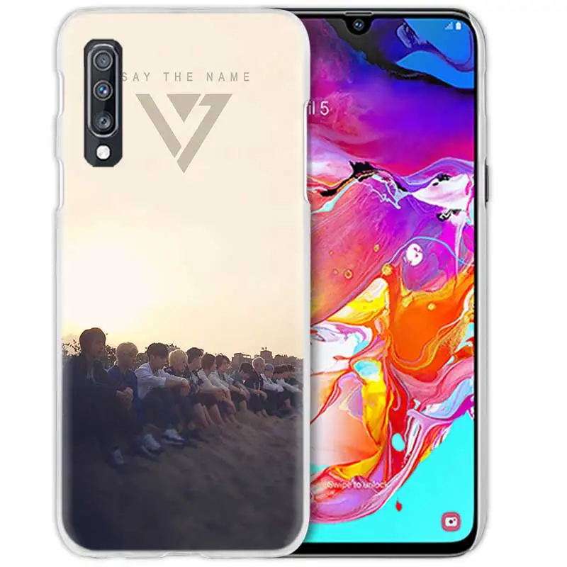 Чехол Monsta X KPOP Boy Group для samsung Galaxy A50 A70 A20e A40 A30 A20 A10 A8 A6 Plus A9 A7 жесткий прозрачный чехол для телефона