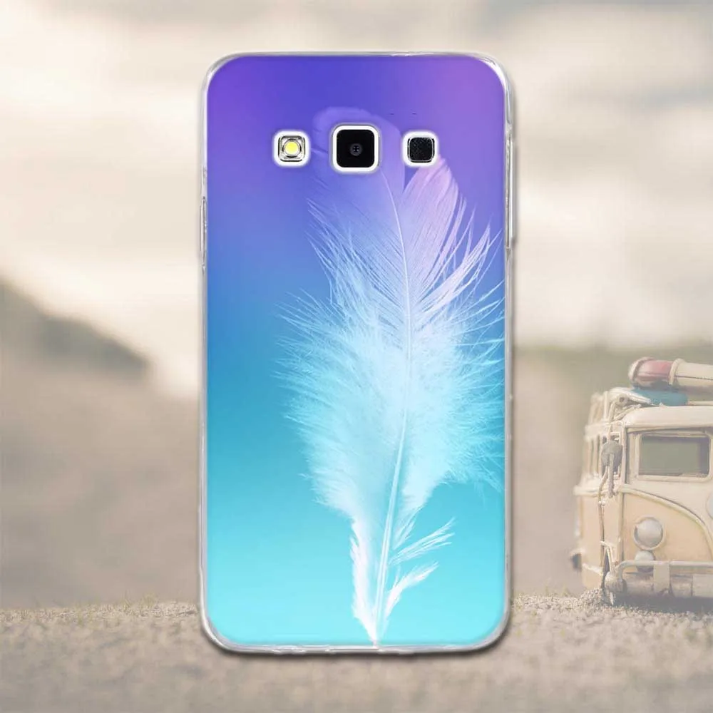 Мягкий чехол из ТПУ для Samsung Galaxy A3 2015 A300 Ультратонкий силиконовый с принтом A3000 4 5