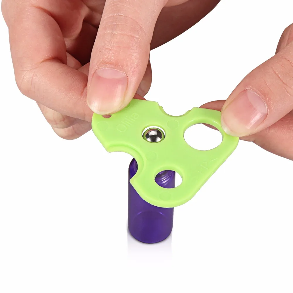 5 мл ролик Бутылочки для эфирного Масла Lyons синий Стекло roll на с металлической