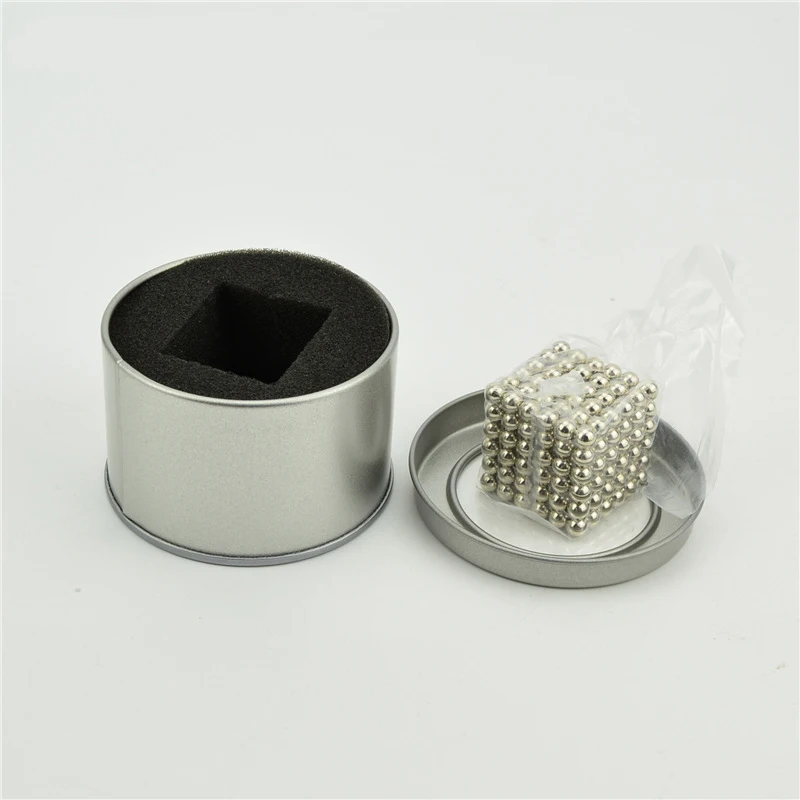 5MM ball 216 шт. Neokubny Cube шарики Магнитный магический куб Баки головоломки Magcube блоки Неодимовый набор магнитов магнит обучающая игрушка - Цвет: 5MM ball